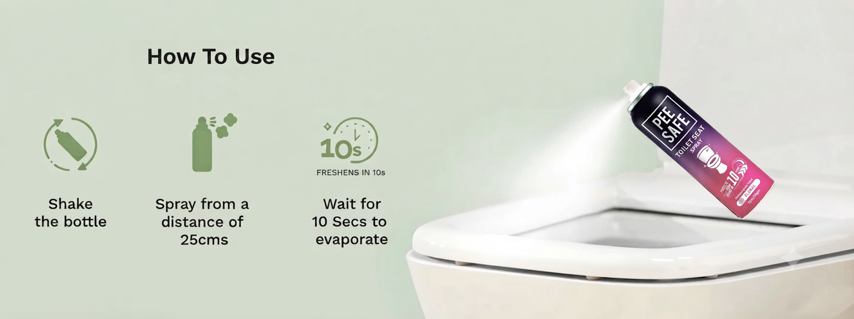 Pee Safe Toilet Seat Spray
